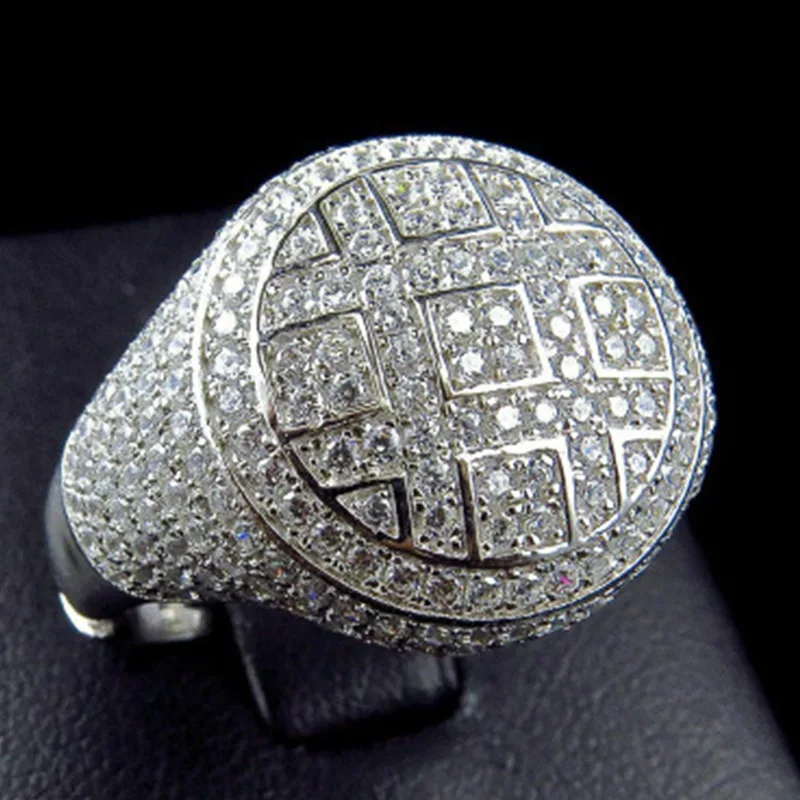 

New Hot Selling Retro Ethnic Style Full of Crystal Zircon Men and Women Fashion Ring Wedding Jewelry Whole Sale