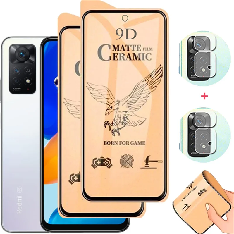 Redmi Note 11 Pro 5G пленка Матовая керамическая для Xiaomi Note10 защитная экрана 10 10T 9 8 2021