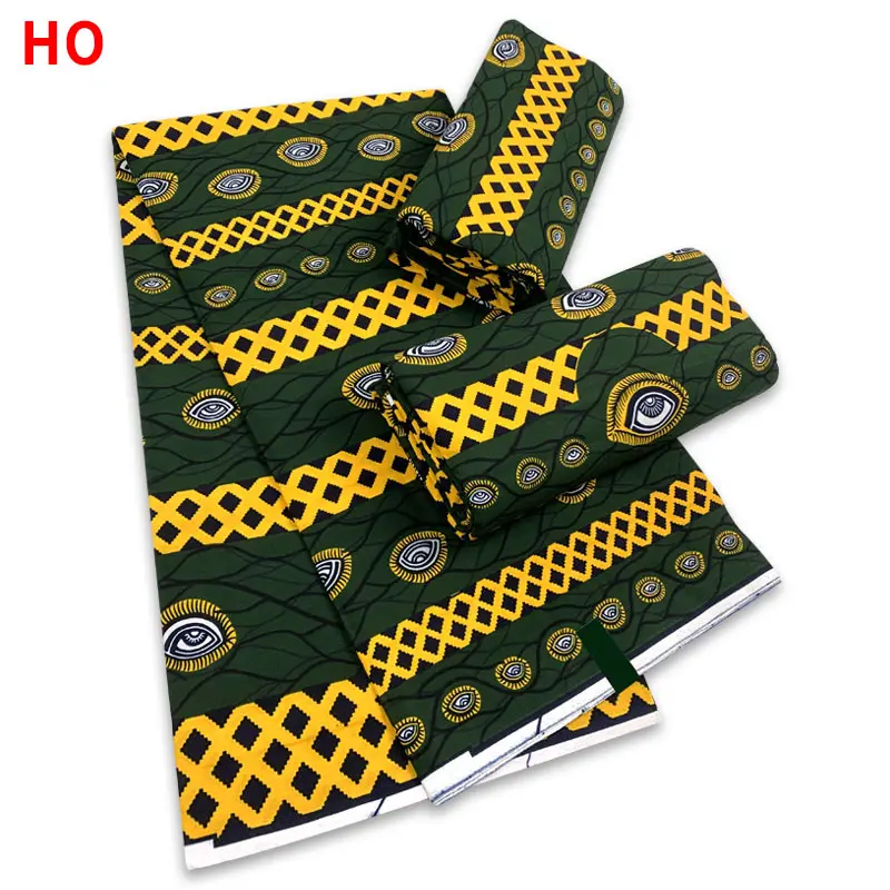 Воск Анкара батик 100% хлопок 6 ярдов Высокое качество принт в стиле Ганы