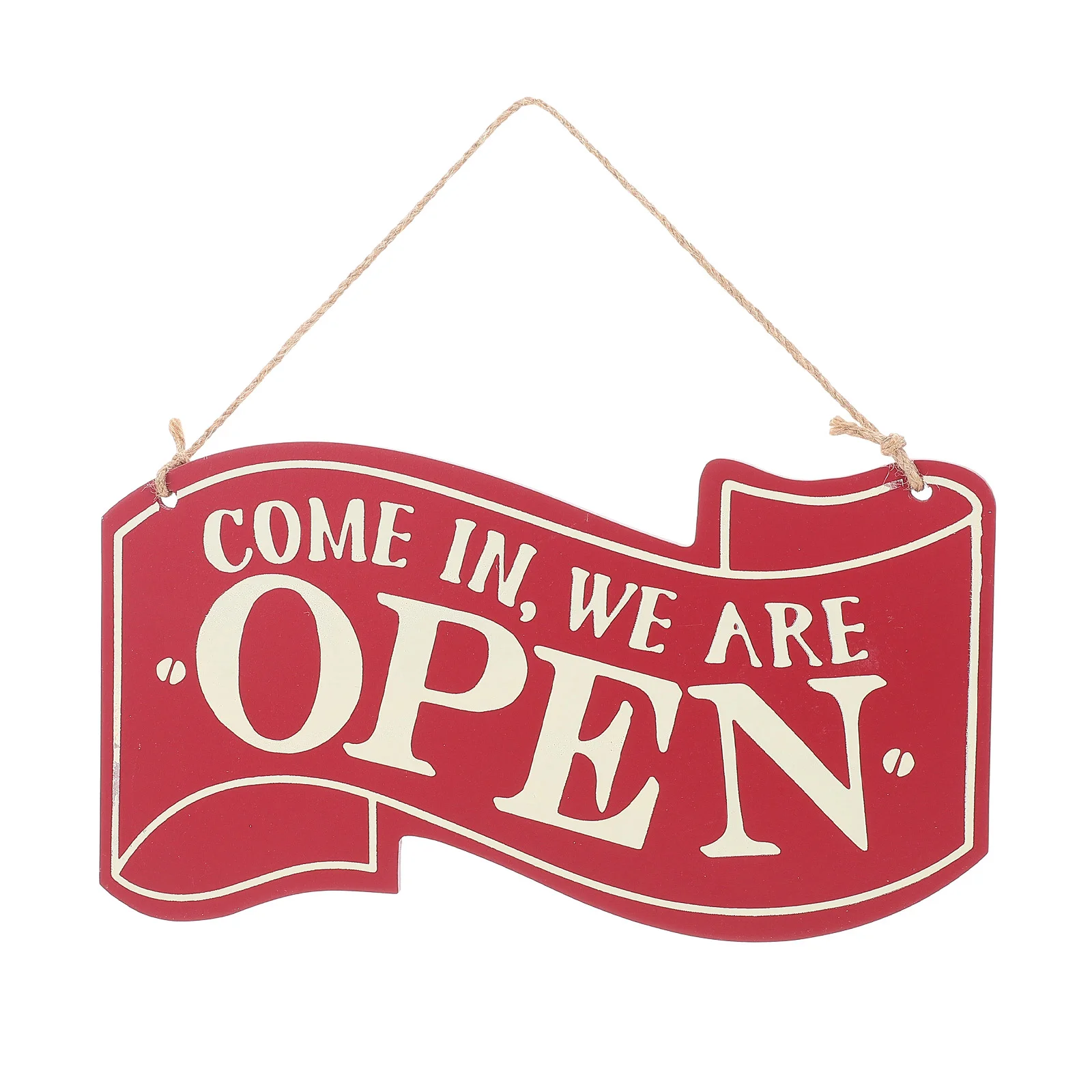 

Retro Door Sign Wear-resistant Open Sign Wooden Closed Sign Decor Shop Supply