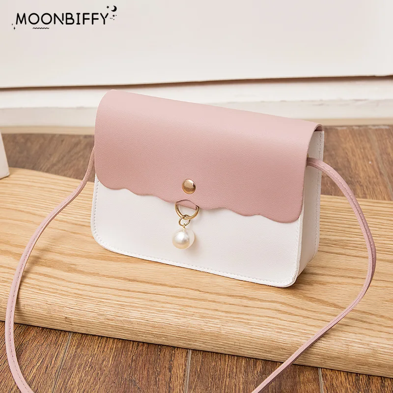 

Модная простая сумка через плечо из искусственной кожи для женщин, однотонный мессенджер на плечо, маленькая дорожная дамская сумочка с жем...