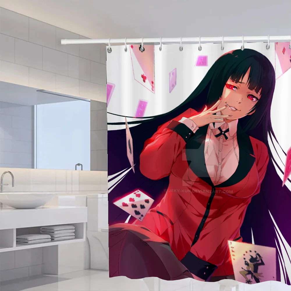 Занавеска для душа в современном стиле от MOONBIFFY J-Jabami YumekoS однотонный материал Odacron