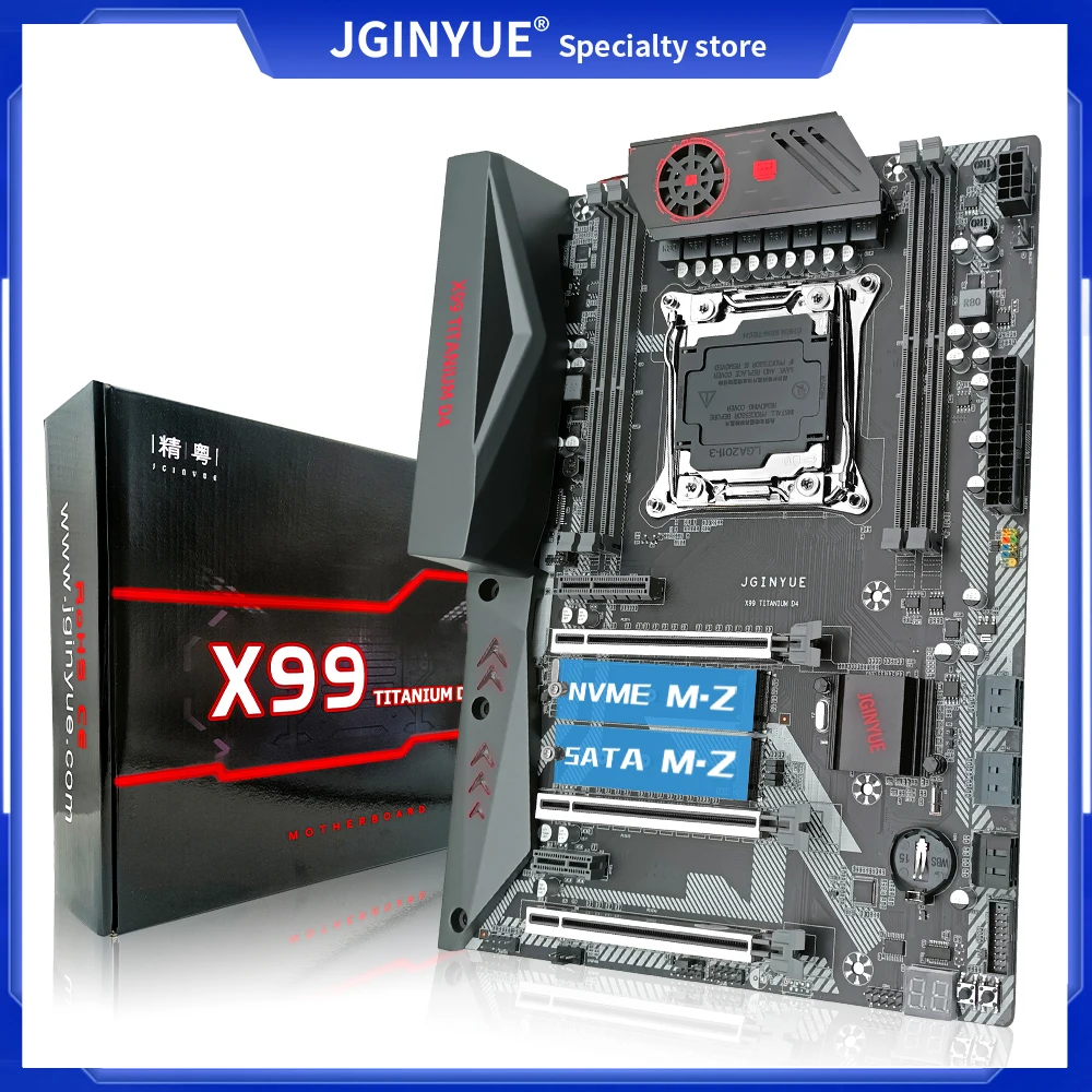 Материнская плата JGINYUE X99 LGA2011-3 с поддержкой процессора Xeon E5 V3 V4 DDR4 память для