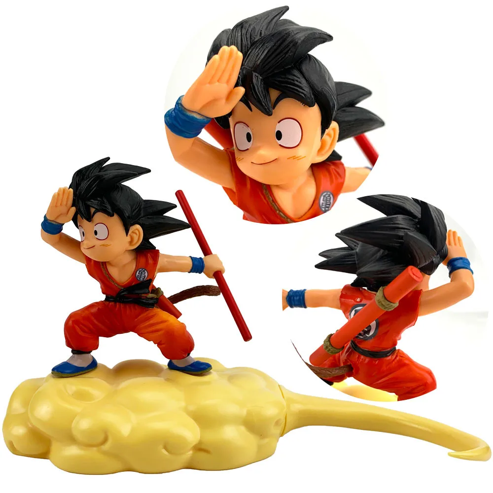 

Anime Dragon Ball Z 14.5cm Cartoon Childhood Kakarotto Goku Action Figure Toys Exquisite Model Doll Kids Boys Girls Gifts