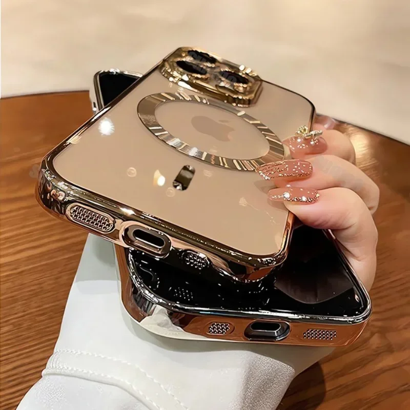 Ультратонкий прозрачный чехол с покрытием для iPhone 16 15 14 13 12 11 Pro Max Plus защитный