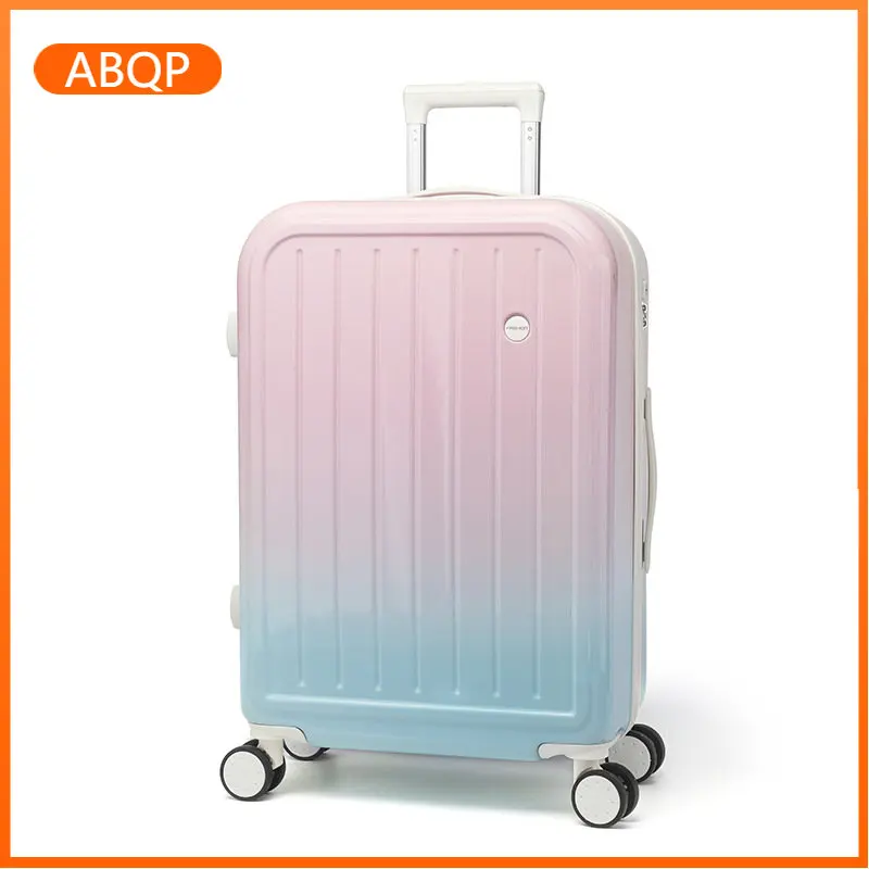 20-inch Carry-on Luggage Female Japanese Style High-value Gradient Color Trolley Case Large-capacity Student Password Suitcase