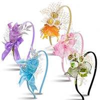 1 pc creative simulation bouquet headband flower garland crown hairbands girls festival cartoon headband hair accessories