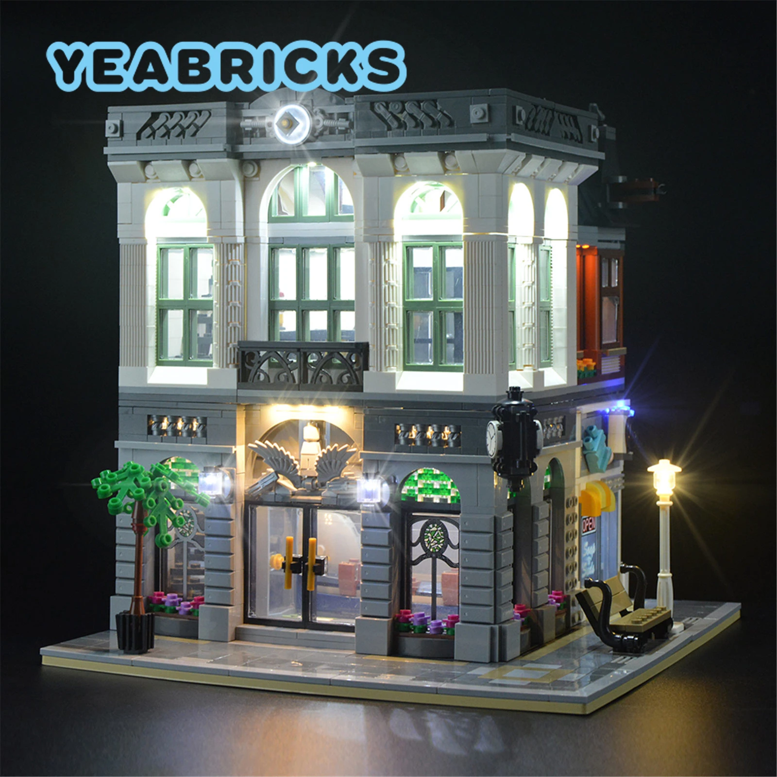 

YEABRICKS Набор строительных блоков со светодиодной подсветкой для 10251 кирпичного банка (без модели) игрушки для детей