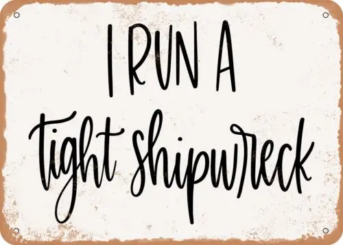 Металлический знак-я бросаю в небольшом месте-винтажный знак ржавого вида