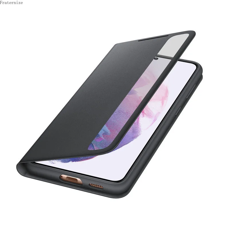 Кожаный флип-чехол Smart View Wallet для телефона Samsung Galaxy S21 Ultra Plus Защитный свободный