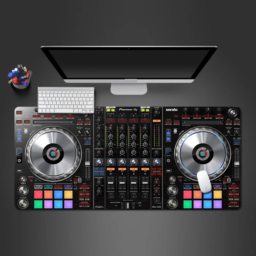 

Коврик для мыши Dj Controler Music Theory, Настольный коврик с динамиком, игровые аксессуары, большой компьютерный коврик Xxl, коврик для мыши, настольны...