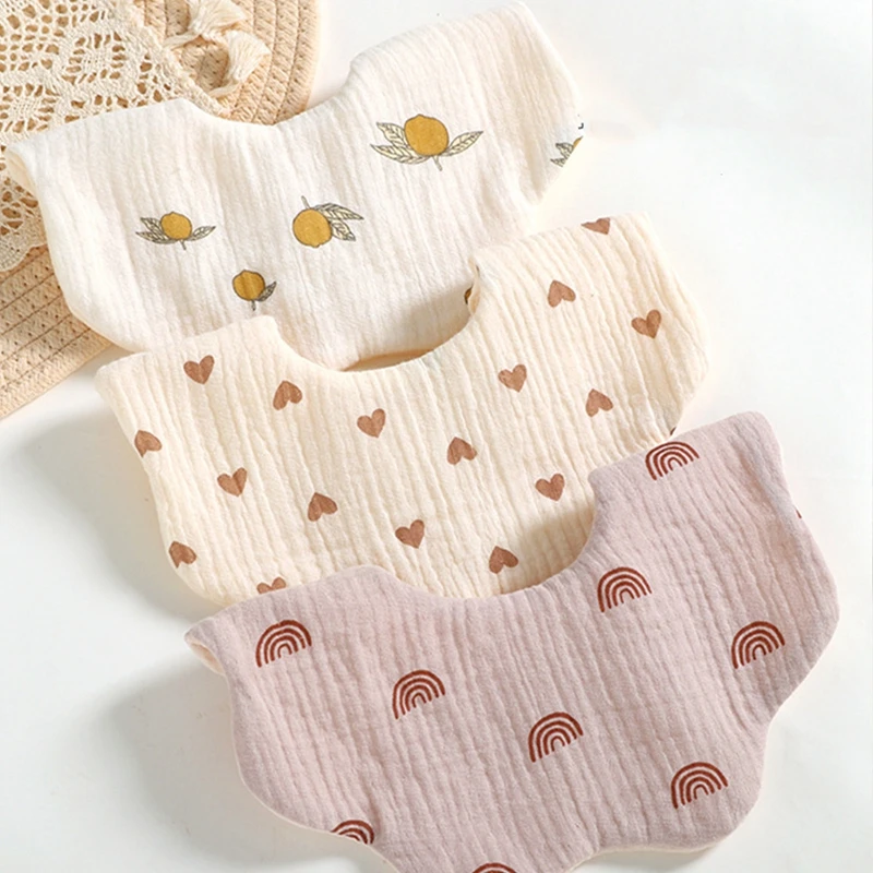 

Детские нагрудники, хлопковая марля, муслиновая детская одежда, ткань для кормления, слюнявчик для новорожденных, детское полотенце