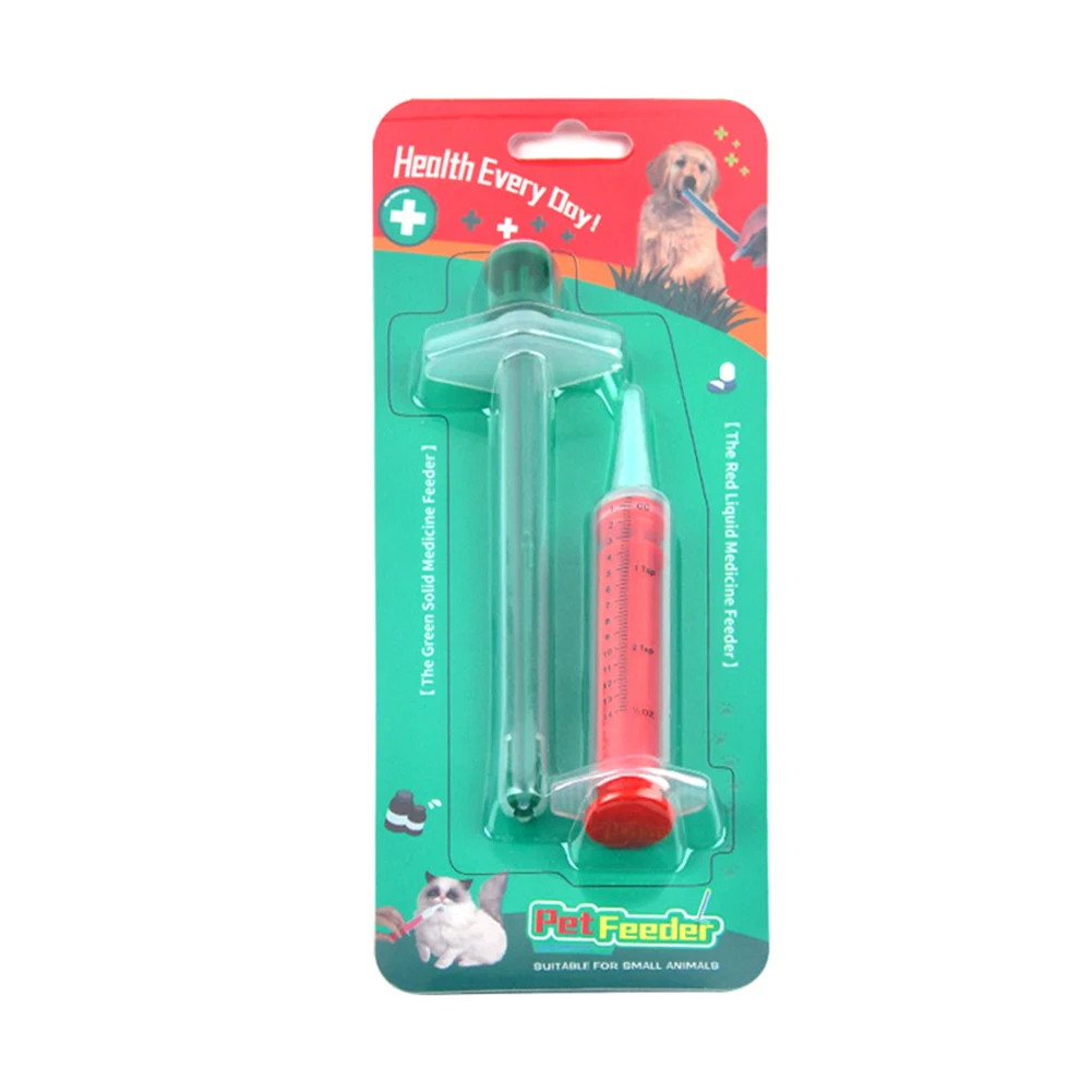 Pet Medical Pill Medicine Feeding Dispenser Piller Gun Shooter Syringe with Soft Tip Feed Tool for Cat Dog Animals Supplies | Дом и сад