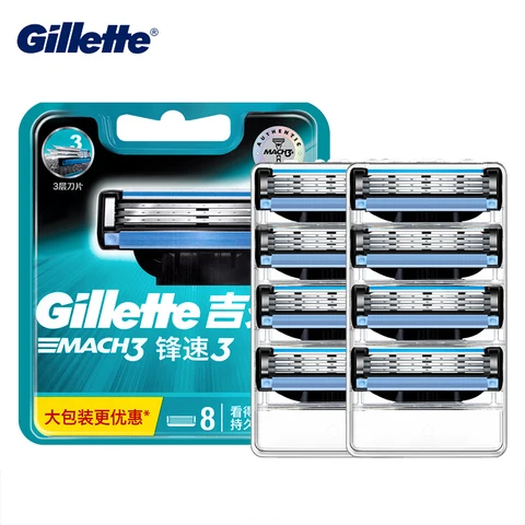 Gillette Mach3 Лезвия для бритья 8/16 шт