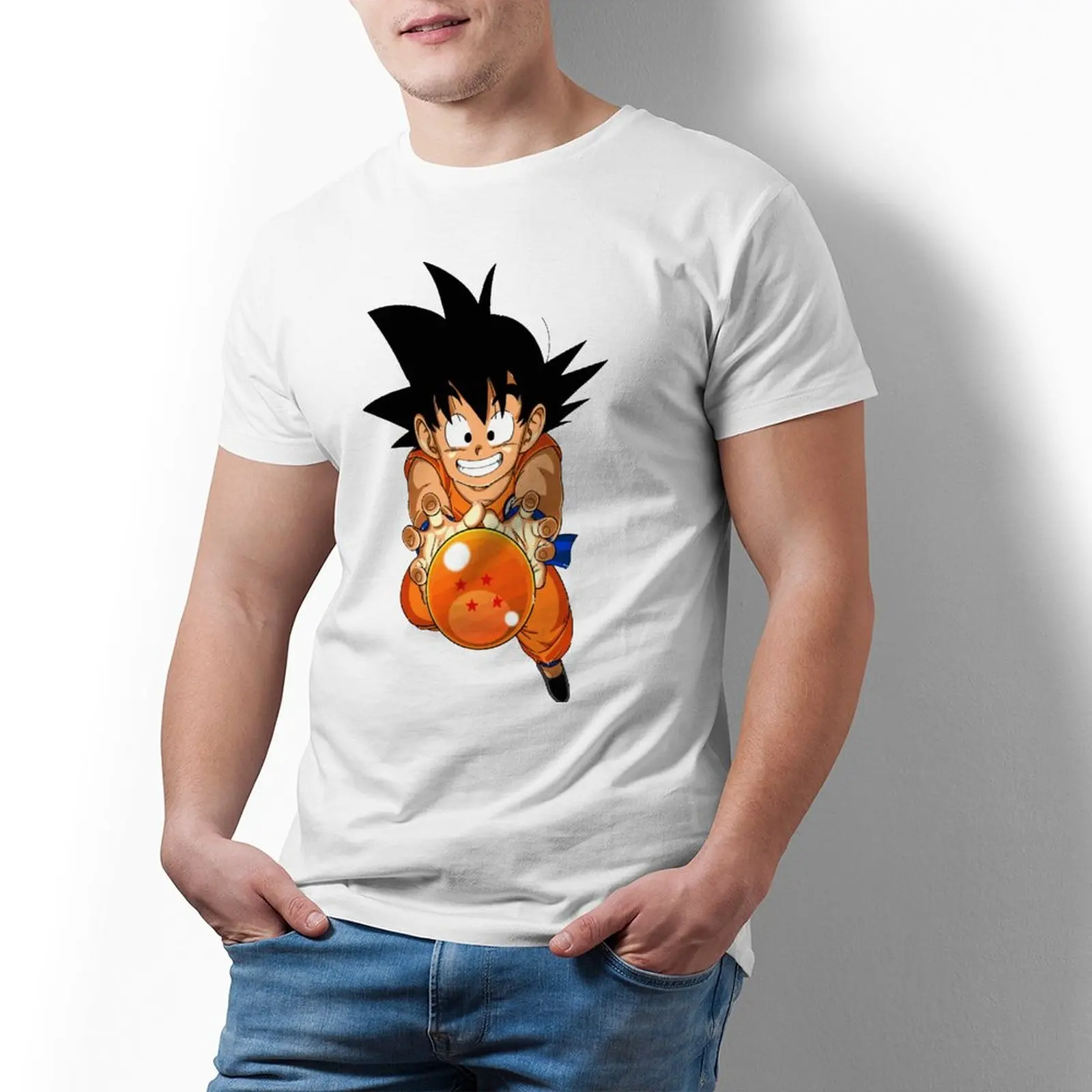 

Bandai Dragon Ball Kid Goku T Shirt Manga Graphic 100 Cotton T-Shirt Oversize Beach Tee Shirt Male