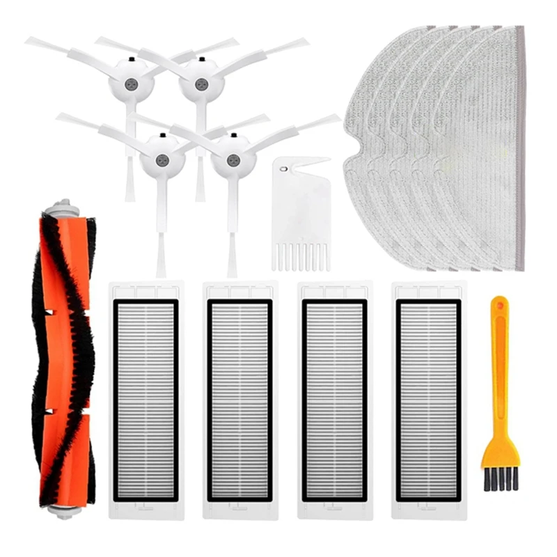 

Запчасти для пылесоса Xiaomi Roborock S5 S50 S51 S55 S6 S60 S6, чистые детали, HEPA фильтр, Швабра, ткань, боковая/основная щетка