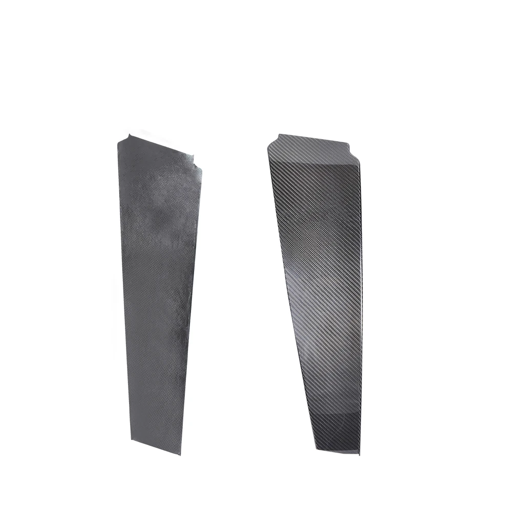 2 шт. автомобильное окно из настоящего углеродного волокна автомобильные стойки B