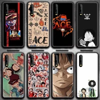 ace luffy one piece phone case for huawei p20 p30 p40 lite e pro mate 40 30 20 pro p smart 2020