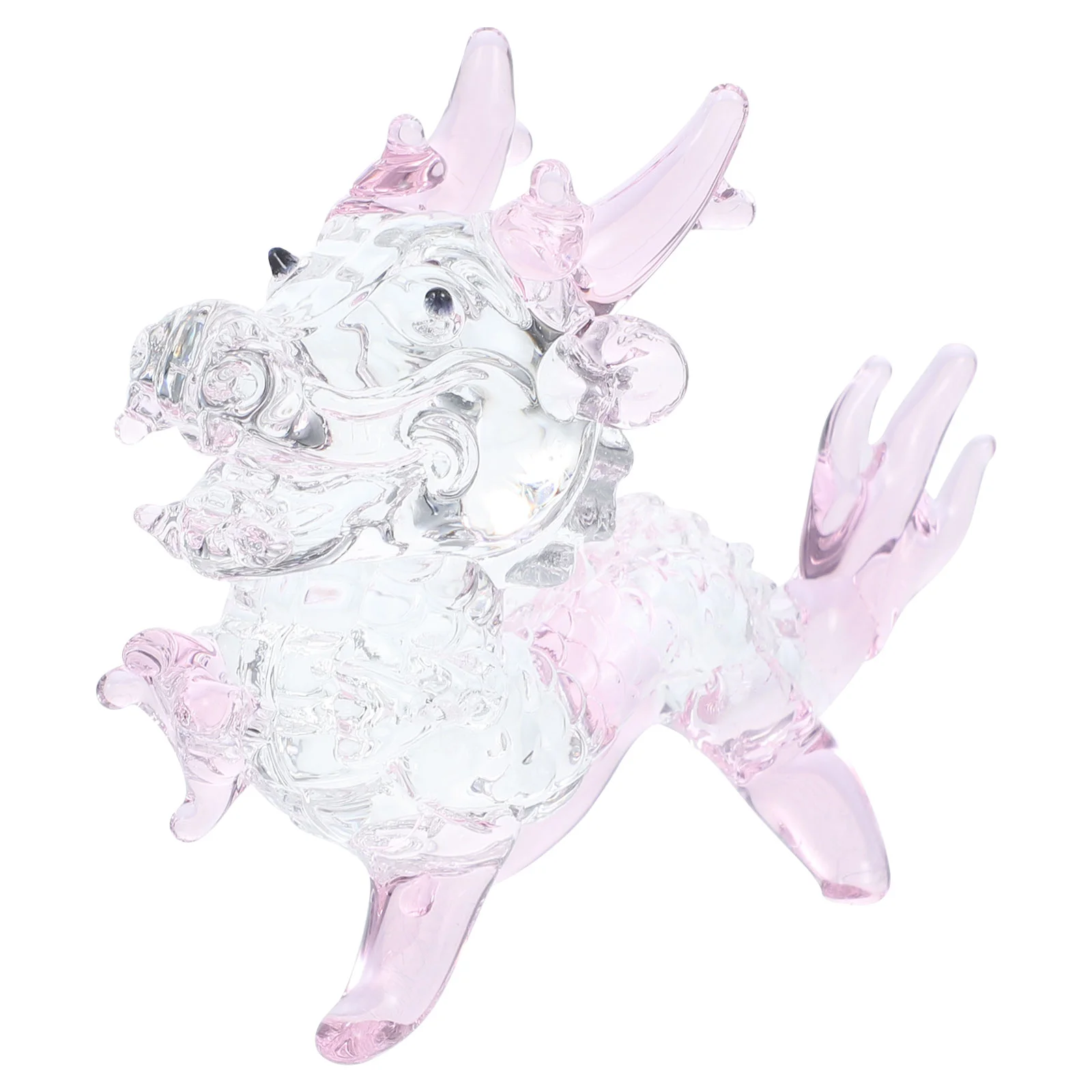 

Dragon Crystal Statue Figurine Animal Sculpture Chinese Decor Ornament Adorable Crafts Quartz Desktop Decoration Lovely Home Diy