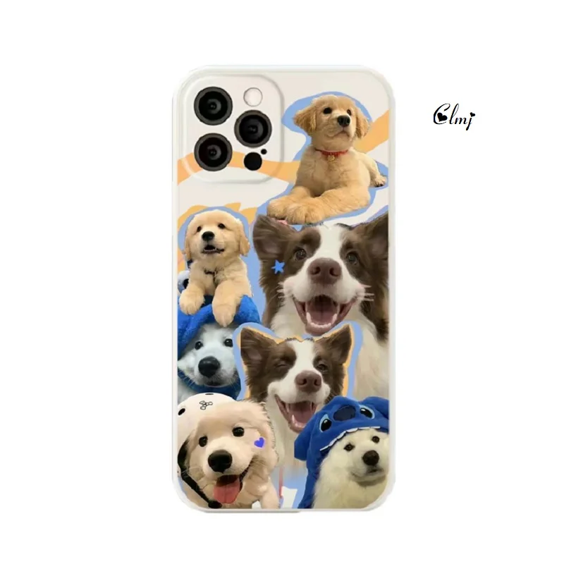 Чехол для телефона Clmj Clumj Cute Dog Puppy iPhone 13 Mini 11 Pro 14 Plus 12 XS XR X силиконового защитного