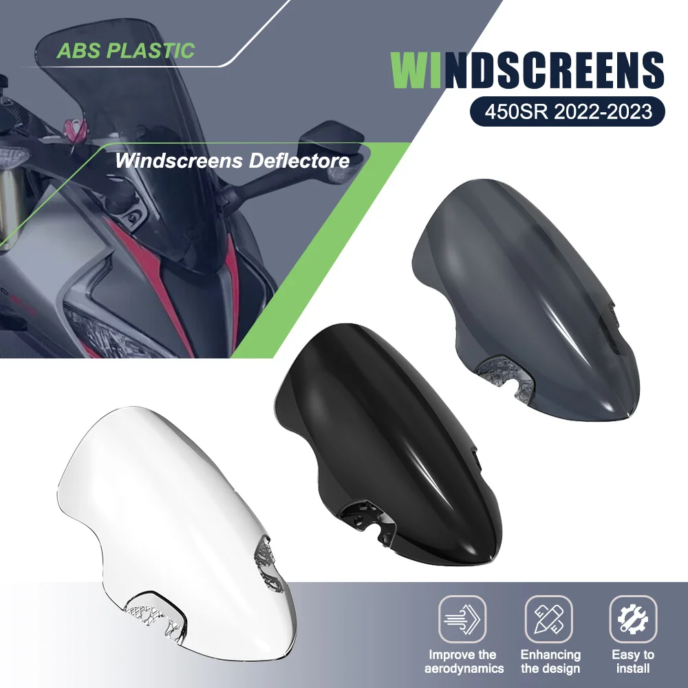 

FOR CFMOTO 450SR 2022-2023 Motorcycle Windshield Screen Visor Windscreen Wind Screen Shield Deflector Protector Cover 450SS