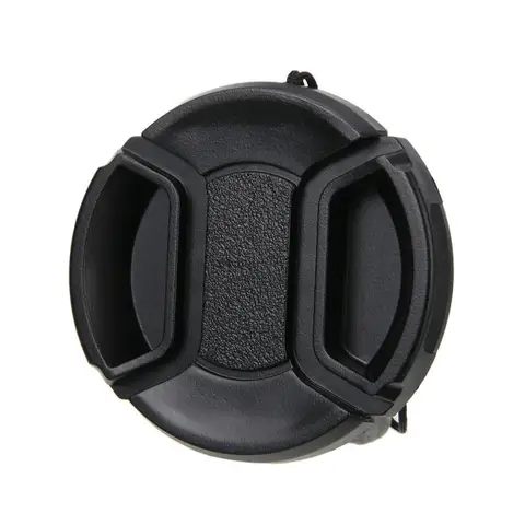 Защитная крышка для объектива камеры 52 мм 55 мм 62 мм 67 мм 72 мм со шнуром для защиты от потери заводская цена для Canon Nikon Sony аксессуары