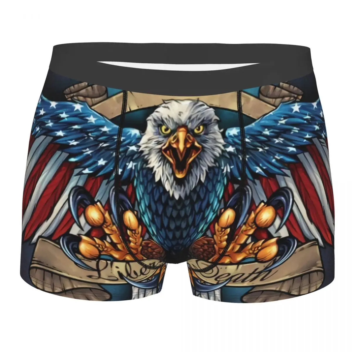 

US Flag Wings Eagle Boxer Shorts Men 3D Printed Male Breathbale American Flag Underwear Panties Briefs