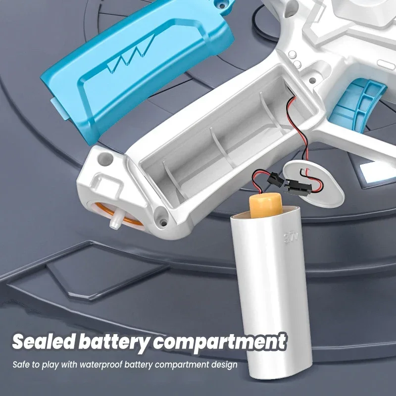 Электрический водяной пистолет для детей мультяшный с акулами Автоматический