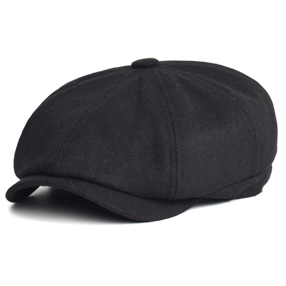 Мужская восьмиугольная кепка в стиле ретро