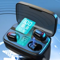 wireless bluetooth compatible earphones n21 tws waterproof earbuds touch control earbuds in ear noise reduction sports headset