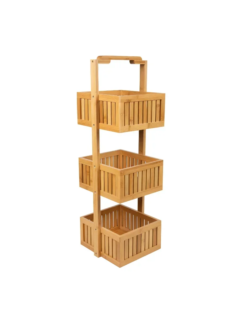

Organize It All Bamboo Deluxe 3 Tier Bathroom Caddy