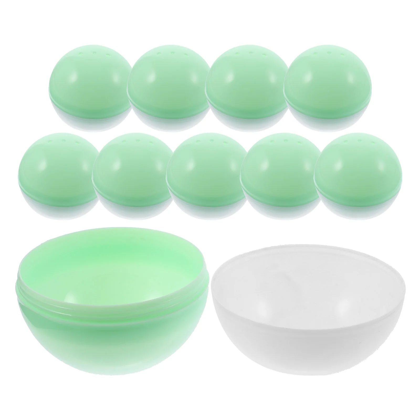 

10 Pcs Storage Box Twisting Toy Ball Clear Plastic Container Shell Gift Packing Multi-purpose Child Playes