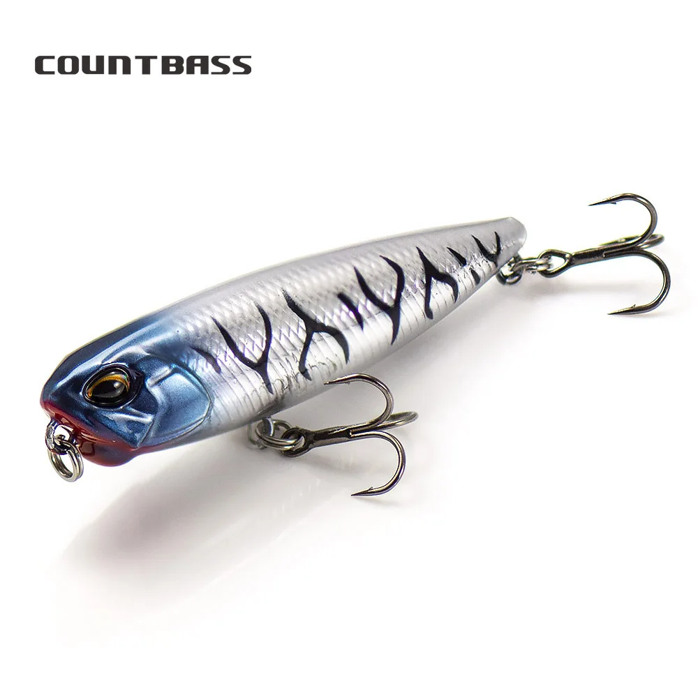 Countbass lápis 65mm 2-1/2 "85mm 3-3/8" 100mm 4" iscas de pesca topwater caminhada-o-cachorro iscas duras leurre de superfície vara