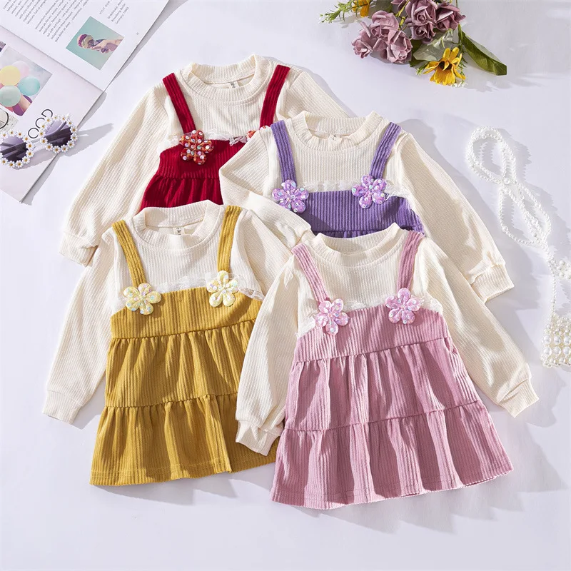 

Детское осеннее платье для девочек 0-2 лет