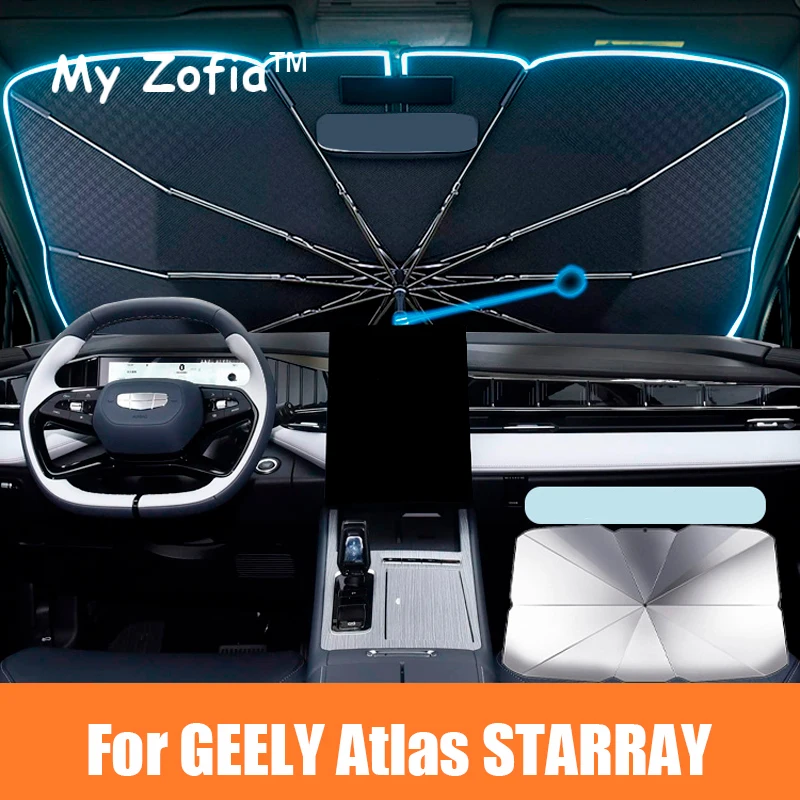 Для Geely Starray Boyue L Atlas 2023 2024 2025 солнцезащитный козырек на лобовое стекло автомобиля