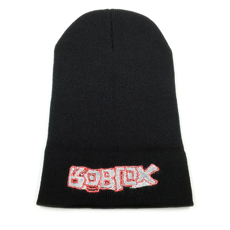Robloxing Anime game Cosplay Toy Embroidered knitted hat Hip hop Caps Winter Warm Hats For kids birthday gift |