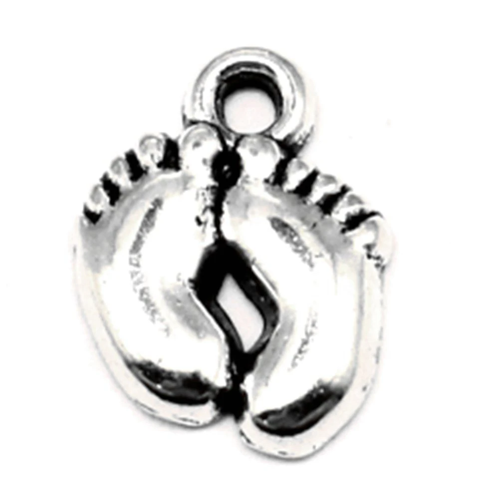 

20 pieces 11x14mm Feet charms Jewelry making best gift