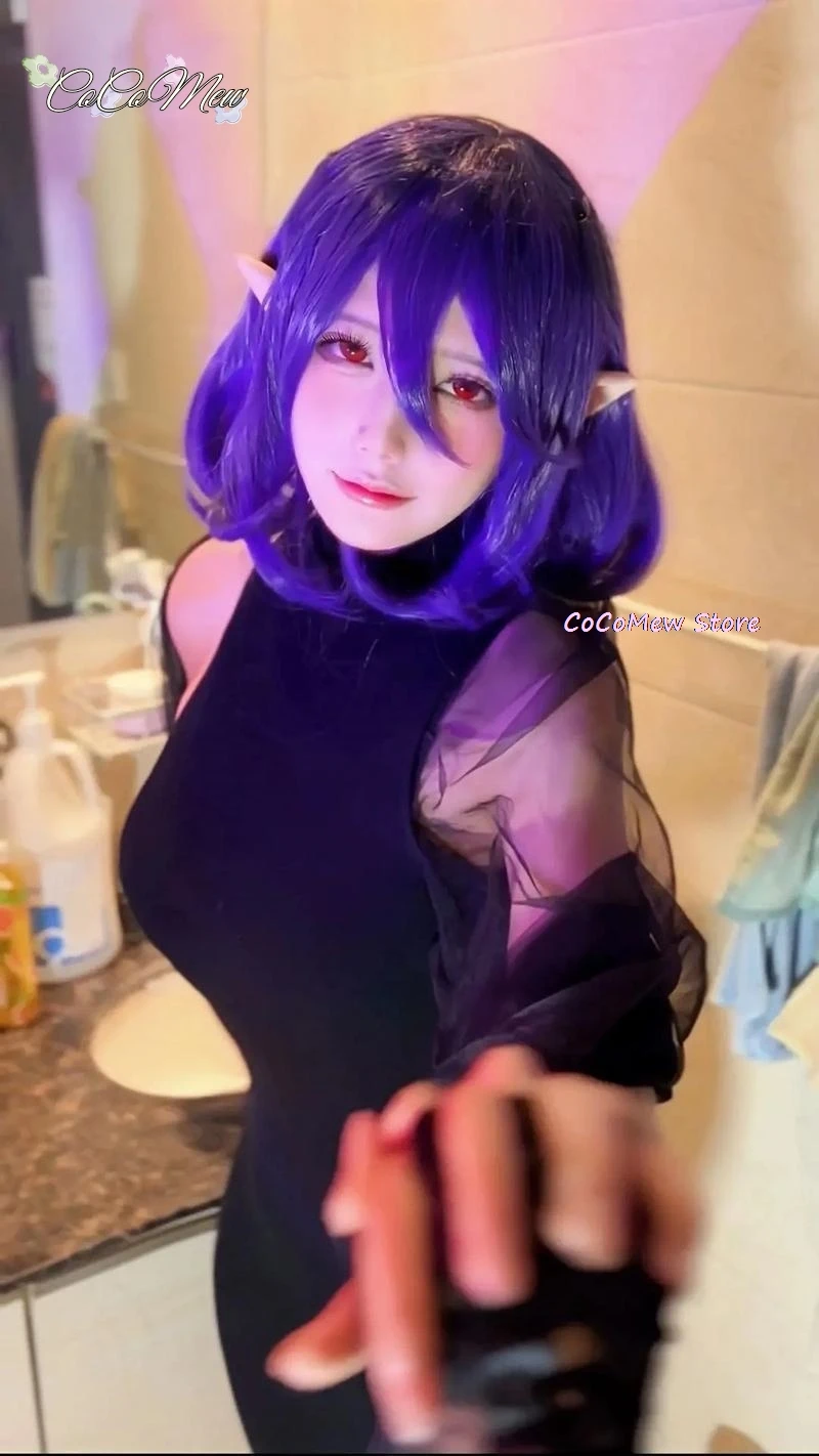 Аниме Kinsou No Vermeil сексуальное платье косплей костюм In Gold Devil женские фиолетовые