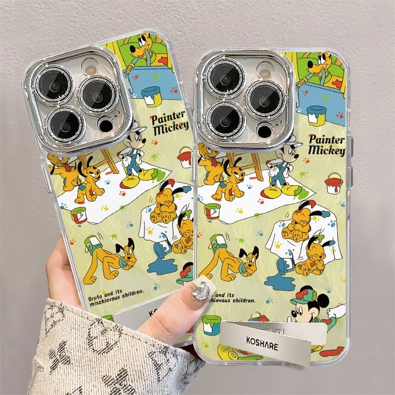 Disneies Mickeies Plutos чехол для телефона Oppo A79 A58 A54S A53 A38 A33 A32 A31 A17 A16K A16 A15 A7 4G 5G задняя крышка