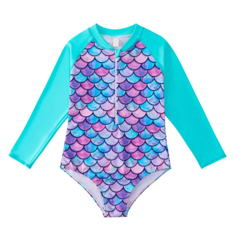 Non-shrink  Creative Comfortable Mermaid Swimsuit Super Soft Kids Swimwear One Piece   for Toddlers