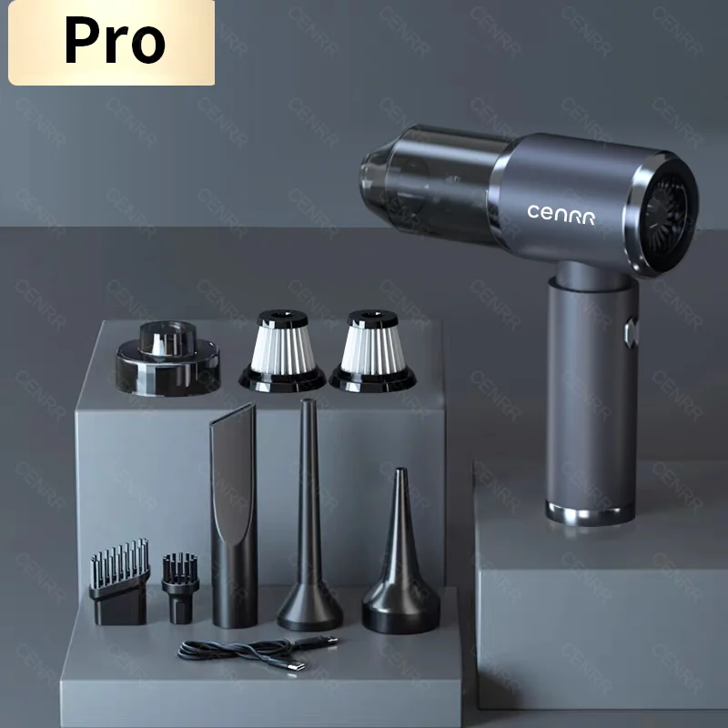 

Мощный Беспроводной Мини-пылесос CENRR 140000 Па Для Автомобиля И Дома, Портативный Ручной Пылесборник С Аккумулятором