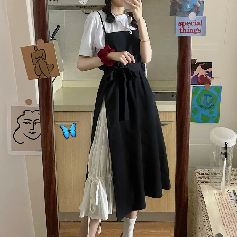 

High Street Large Size Women's Sexy Dress Summer Loose New Mini 2022 French Korean Style High Waist Female Clothing