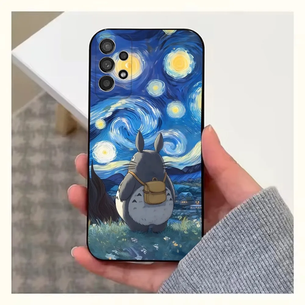 Чехол для телефона с рисунком T-Totoro-ES Samsung S25 S24 S23 S22 S20 S21 S10 Ultra Plus Lite FE мягкий