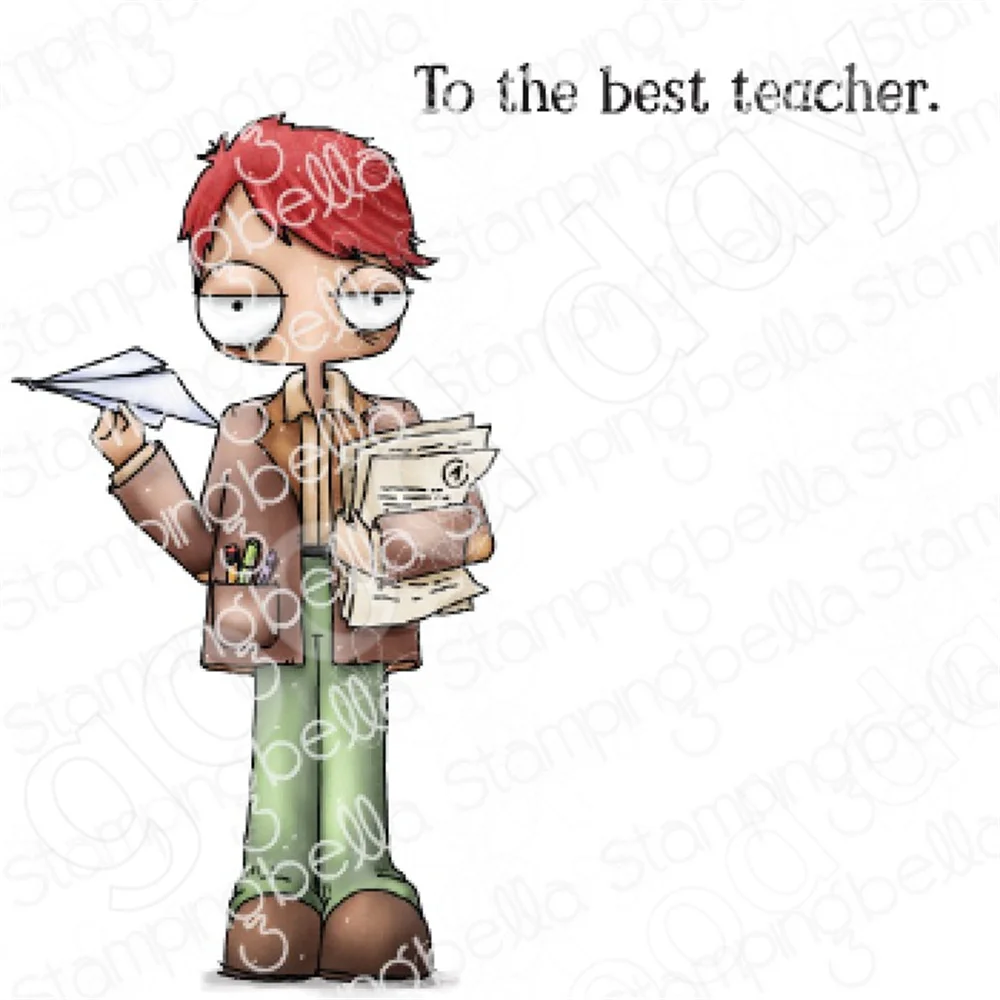 

2022 Oddball Boy Teacher Cutting Dies Stamps Scrapbook Diary Decoration Stencil Embossing Template Diy Greeting Card Handmade