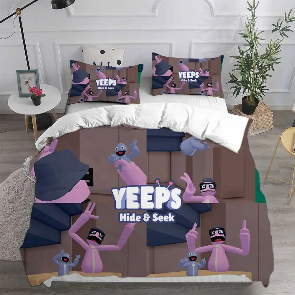 Фото Yeeps Hide and Seek Down пододеяльник наволочка комплект постельного белья для взрослых и детей King Queen Double Twin одиночный размер декор для спальни подарок №4