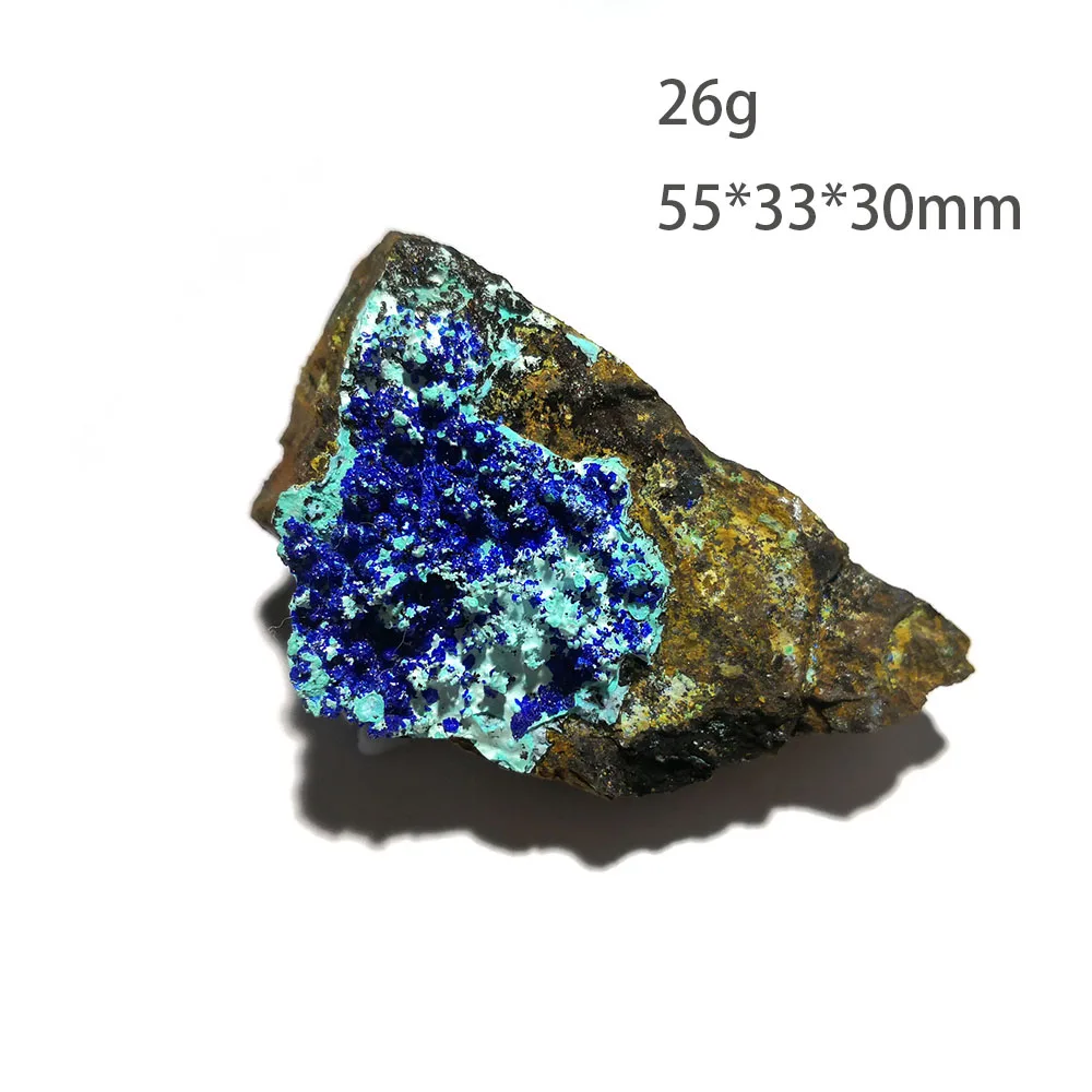 

26g C5-3 Natural Stone Gibbsite Azurite Mineral Crystal Specime Decoration From Yunnan Province China