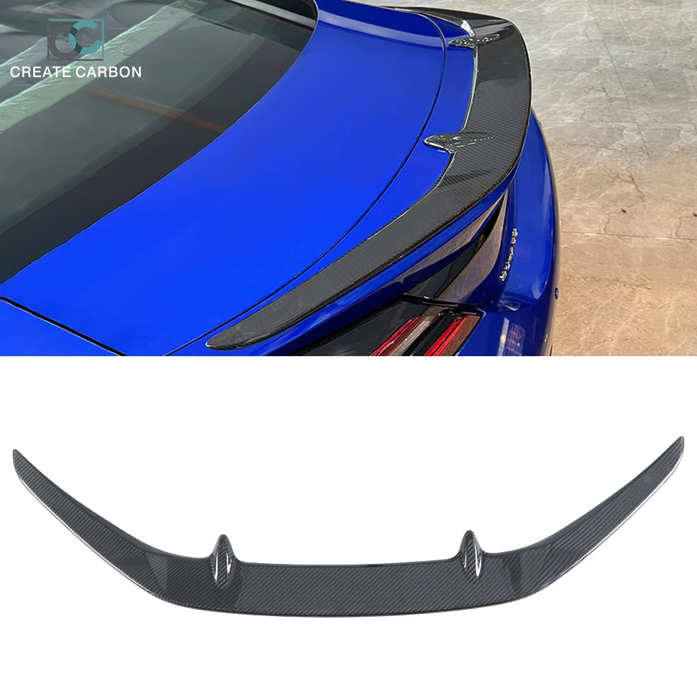 

Carbon Fiber Spoiler Wing Universal for BRZ GR86 2021-2023 Rear Trunk Lid Spoiler Rear Wing Winglet Deck Lid, Car Sticker