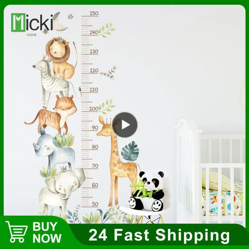 

Measurable Height Height Measurement Wall Sticker Pvc Wall Height Stickers Waterproof Animal Picture Height Measurement Stickers