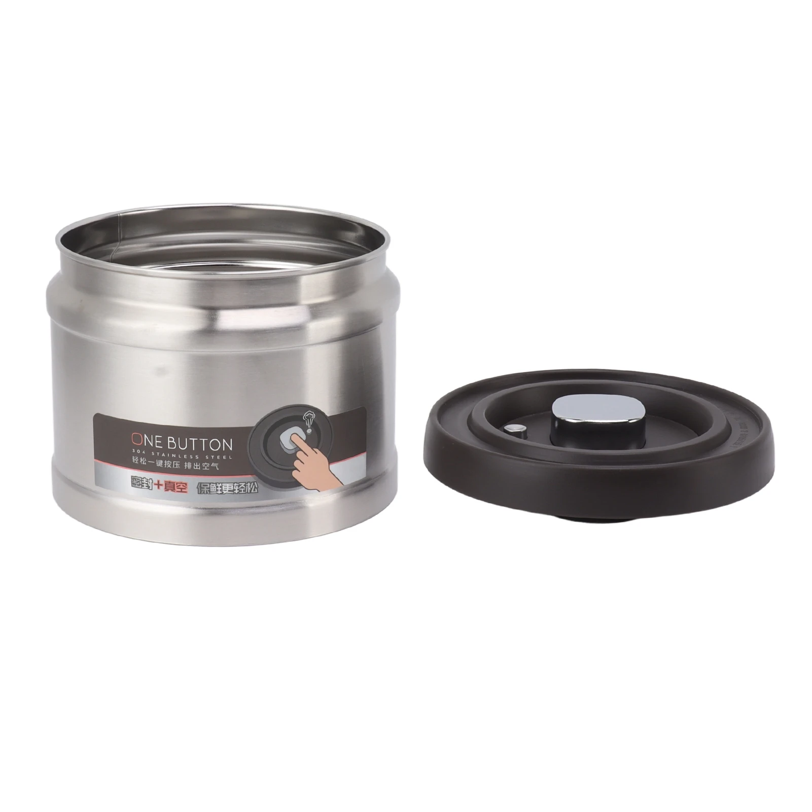 ZK20 Вакуумный герметичный контейнер для кофе из нержавеющей стали 304 пресс-тип