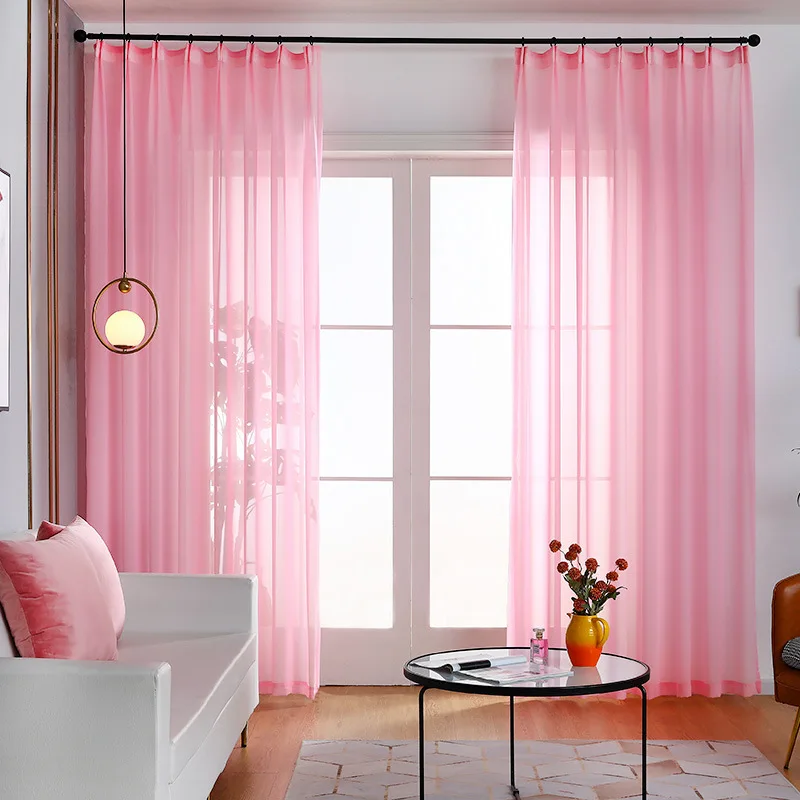 Прозрачные шторы для гостиной высотой 300 см фильтрация света и защита